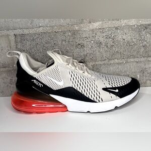 Nike Air Max 270 Light Bone Black Red Men’s Size 12 Running Sneakers